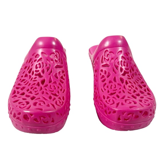 Dansko Pippa Pink Clogs Womens Size 40 9.5-10 Molded Laser Cut - Picture 7 of 10